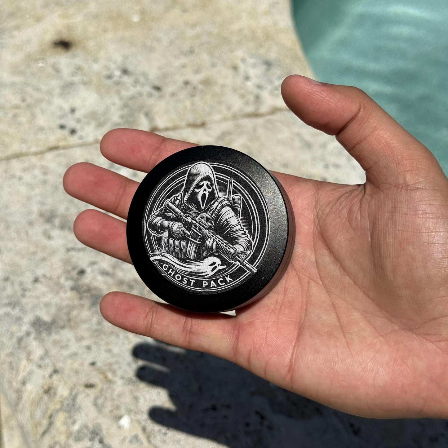 Metal Zyn Can Limited Ghost Edition Holds 30 Pouches Smell / Water Resistant Metal Snus Can