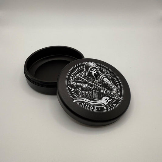 Metal Zyn Can Limited Ghost Edition Holds 30 Pouches Smell / Water Resistant Metal Snus Can